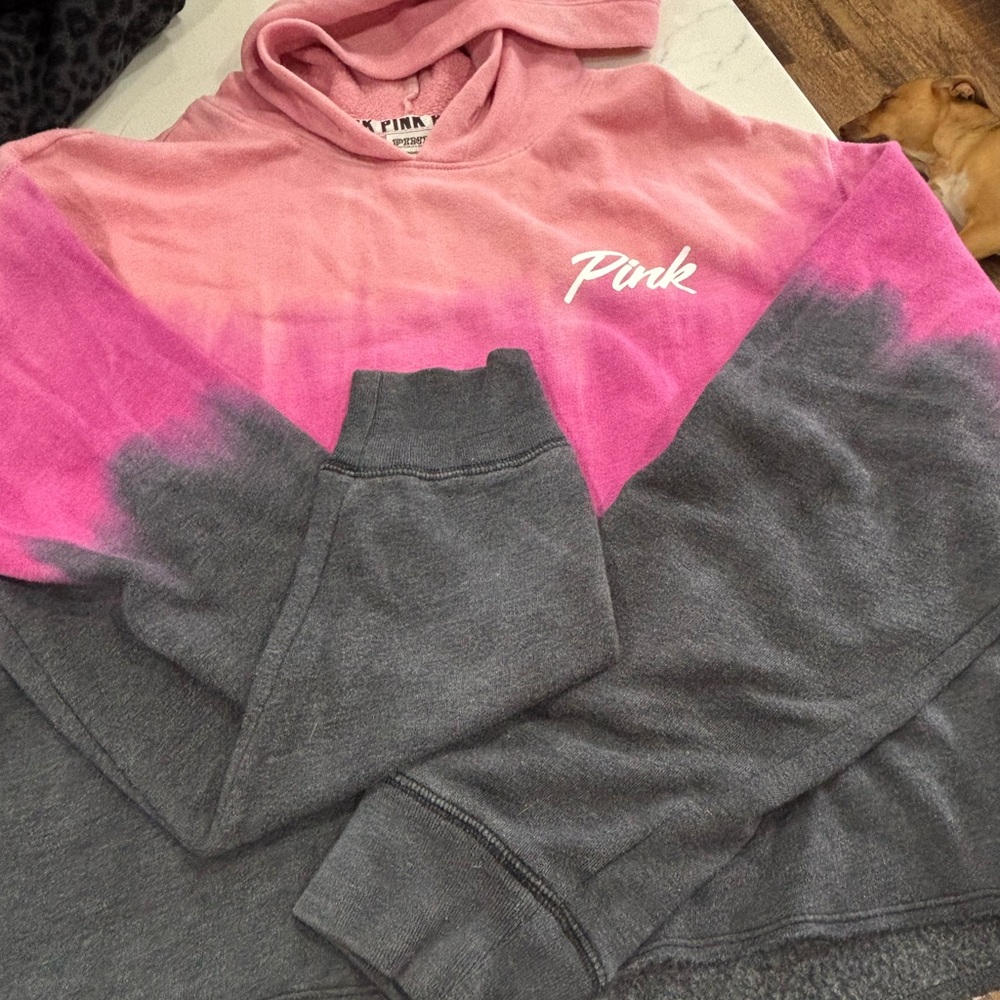 Pink and Gray Hoodie